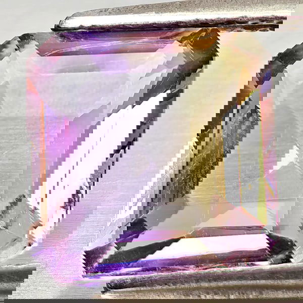 Natural Bi Color Ametrine 2.56 Ct. Octagon Shape 8.4 x 8.4 Mm Gemstone from Bolivia (1 of 3)