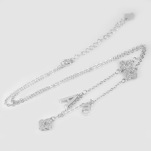 925 Sterling Silver Necklace Jewelry Length 17 Inch. Beautiful Design (1 of 3)