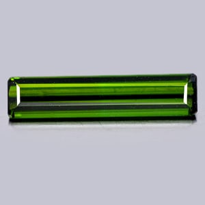 Natural Green Tourmaline 1.76 Ct. Octagon Shape 17 x 3.8 Mm Gemstone From Nigeria (1 of 3)