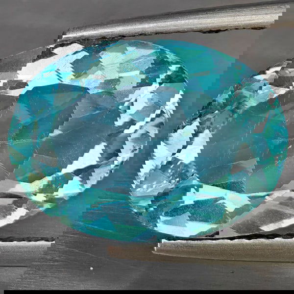 Natural Baby Blue Topaz 6.18 Ct. Oval Shape 14 x 10.1 Mm Gemstone From Brazil (1 of 3)