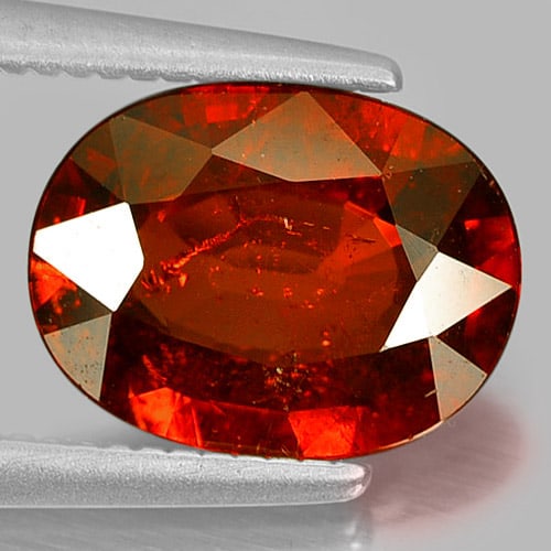 Natural Orange Spessartine Garnet 1.86 Ct. Oval Shape 9 x 6.7 Mm. Unheated Gemstone From Namibia (1 of 3)