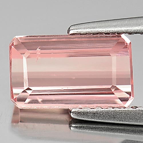 Natural Peach Pink Tourmaline 1.54 Ct. Octagon Shape 8.8 x 5.3 Mm. Unheated Gemstone From Nigeria: Product ID: 807247135 Product Name: Natural Tourmaline Weight: 1.54 CT. Size: 8.8 x 5.3 x 3.5 MM. Shape: Octagon Color: Pink Clarity:VSI Luster: Good Gems Origin: Nigeria Treatment: Unheated Crystal S
