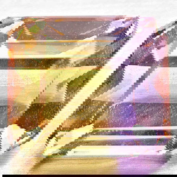 Natural Bi Color Ametrine 2.31 Ct.Octagon Shape 7.9 x 6.9 Mm Gemstone From Bolivia (1 of 3)