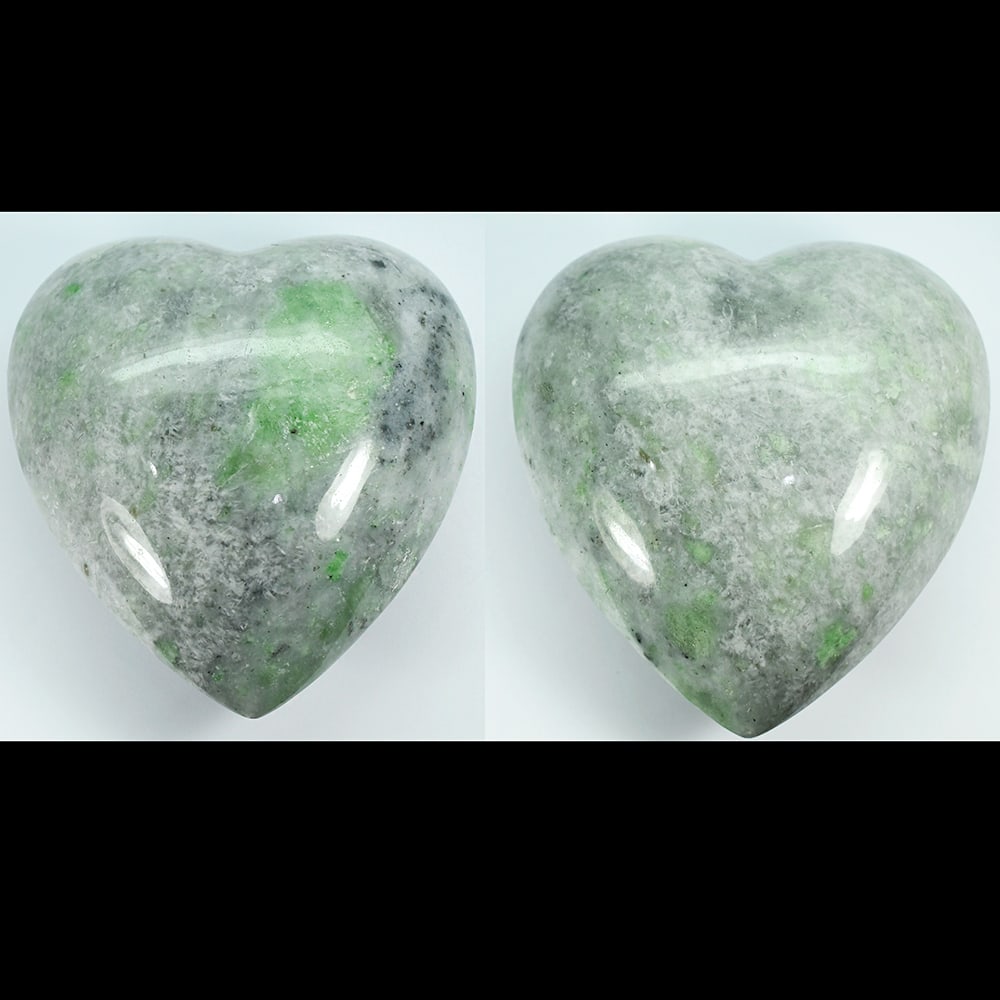 Natural Green Jade 9200 Ct. Heart Shape Size 135 x 150 Mm. Unheated Gemstone (1 of 3)