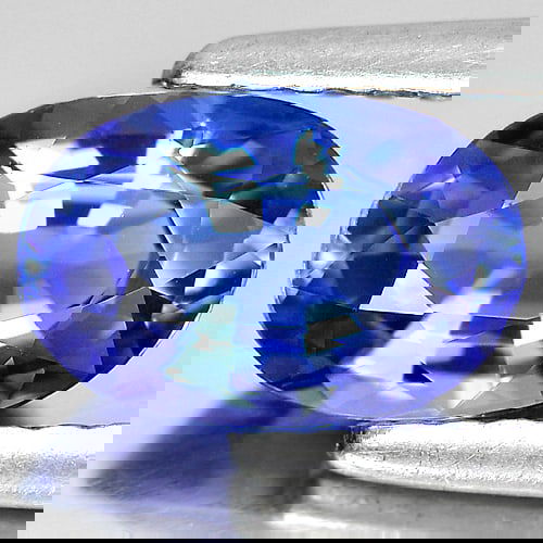 Natural Violetish Blue Tanzanite 1.14 Ct. VVS Oval Shape 8.2 x 5.5 Mm. Gemstone From Tanzania (1 of 3)