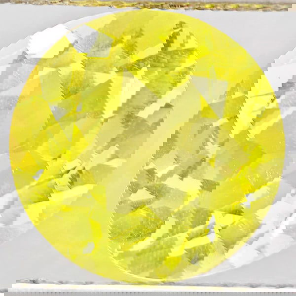 Natural Yellow Lemon Quartz 2.62 Ct. Round Shape 9.1 Mm Gemstone From Brazil (1 of 3)