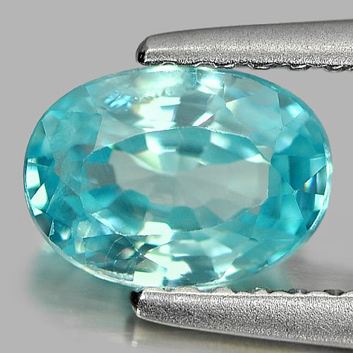 Natural Blue Zircon 1.27 Ct. Oval Shape 7.1 x 5.2 Mm. Gemstone From Cambodia: Product ID: 807719928 Product Name: Natural Zircon Weight: 1.27 CT. Size: 7.1 x 5.2 x 3.3 MM. Shape: Oval Color: Blue Clarity:SI Luster: Good Gems Origin: Cambodia Treatment: Heated Crystal Structure: