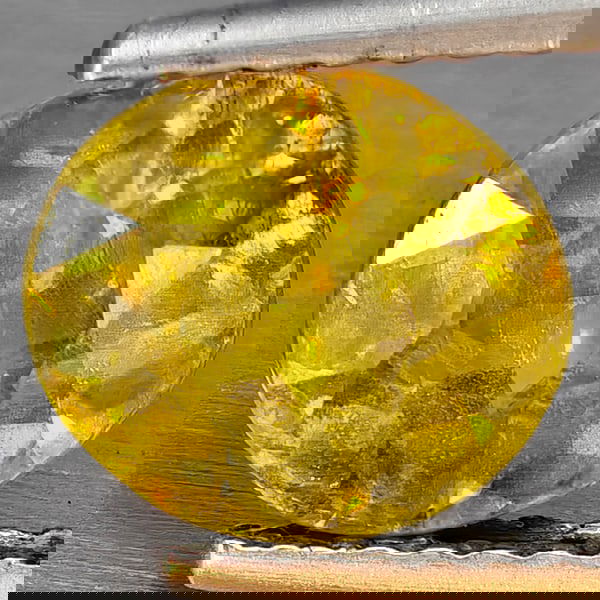 Natural Multi-Color With Rainbow Spark Sphene 1.72 Ct. Oval Shape 7.6 x 7.8 Mm Gemstone From (1 of 3)