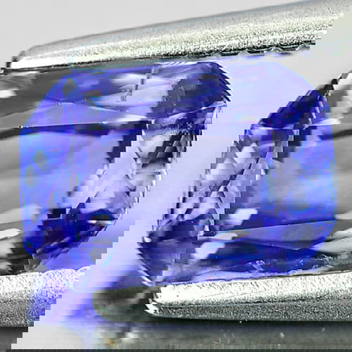 Natural Violetish Blue Tanzanite 1.08 Ct. Octagon Shape 7 x 4.9 Mm Gemstone From Tanzania (1 of 3)