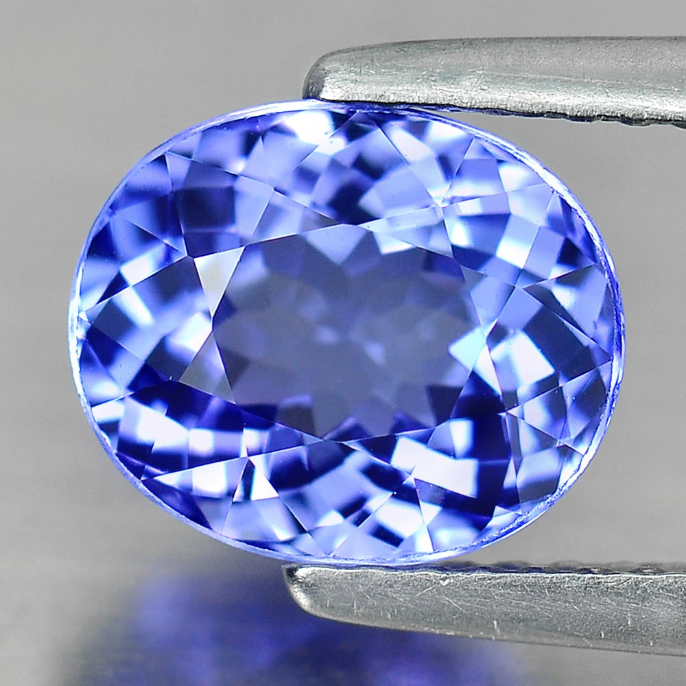 Natural Violetish Blue Tanzanite 2.40 Ct. Clean Oval Gemstone 8.65 x 7.19 Mm Gemstone From Tanzania (1 of 4)