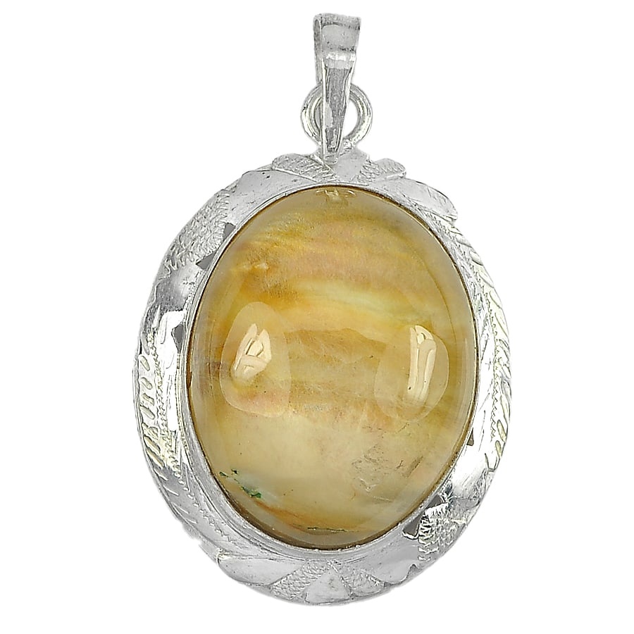 Natural White Golden Moss Quartz 925 Sterling Silver Pendant Jewelry 14.64 G.: Product ID: 202101195 Product Name: Sterling Silver Pendant Product Type: 925 Sterling Silver Fine Jewelry Jewelry Weight: 14.64 Grams. Gemstones Color: White Metal: Solid Silver 92.5%. Gemstone Detai