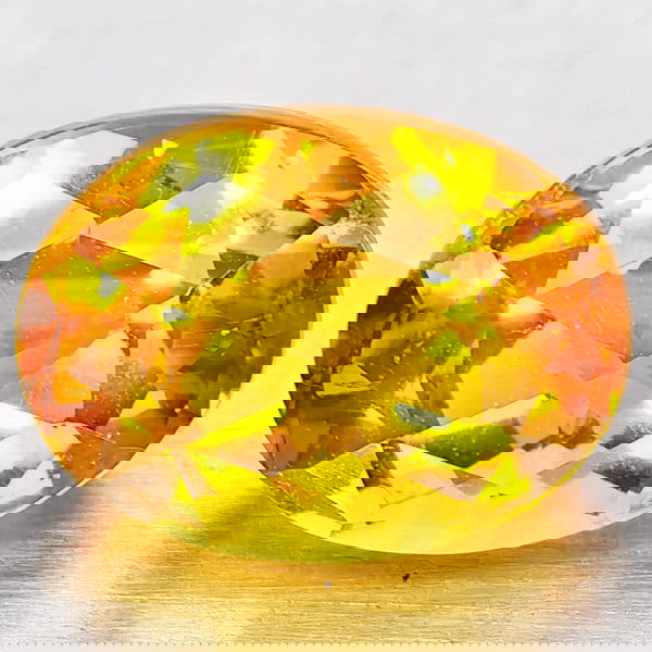 Natural Yellow Citrine 1.39 Ct. Oval Checkerboard Cut 7.9 x 5.9 Mm. Gemstone From Brazil: Product ID: 801815168 Product Name: Natural Citrine Weight: 1.39 CT. Size: 7.9 x 5.9 x 5.5 MM. Shape: Oval Checkerboard Cut Color: Yellow Clarity:VVS - VSI Luster: Good Gems Origin: Brazil Treatment: