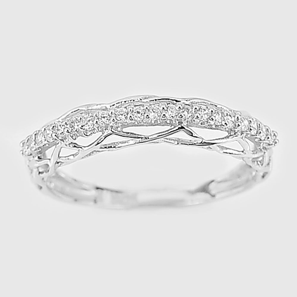 925 Sterling Silver Ring Jewelry Size 5.5 Nice Design 1.17 Grams (1 of 3)