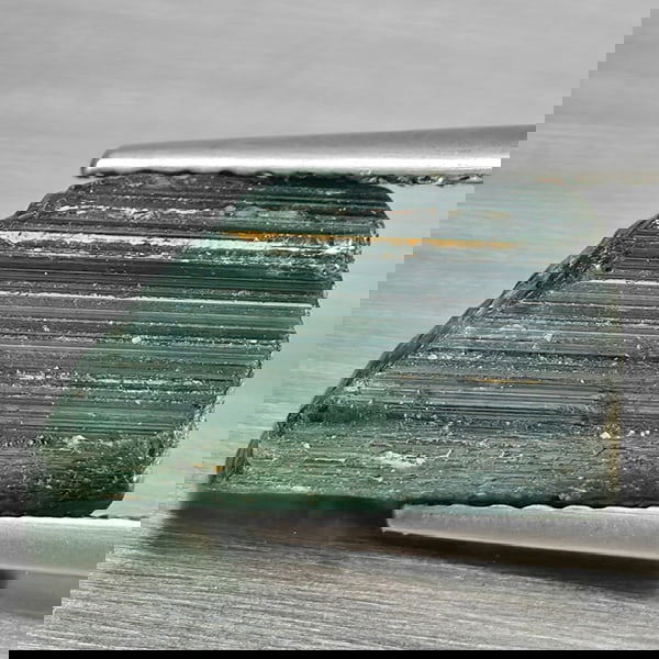 Natural Green Tourmaline 4.87 Ct. Rough Shape 12.8 x 7.5 Mm Gemstone From Nigeria (1 of 3)