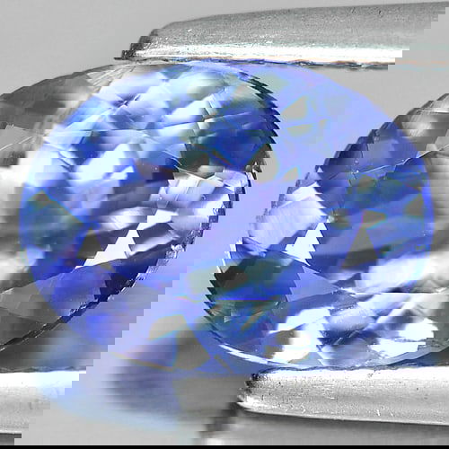 Natural Violetish Blue Tanzanite 1.46 Ct. Clean Oval Shape 8.5 x 6.5 Mm. Gemstone From Tanzania (1 of 3)