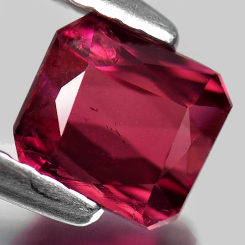Natural Reddish Pink Tourmaline 1.12 Ct. Octagon Shape 5.7 x 5.1 Mm. Unheated Gemstone From Nigeria - 2