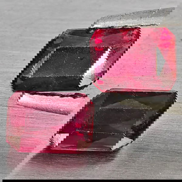 Natural Pigeon Blood Red Ruby 1.02 Ct. 2 Pcs Octagon Shape 5.2 x 4.2 Mm Gemstone from Madagascar (1 of 3)