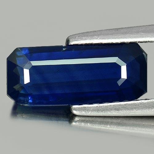 Natural Blue Sapphire 2.28 Ct. Octagon Shape 11.9 x 5.1 Mm. Gemstone From Madagascar (1 of 3)