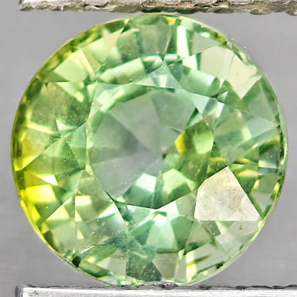 Natural Green Tourmaline 1.47 Ct. Round Shape 6.6 Mm Gemstone from Nigeria (1 of 3)
