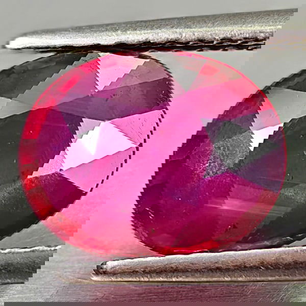 Natural Red Ruby 2.31 Ct. Oval Shape 9.2 x 7.4 Mm Gemstone From Madagascar (1 of 3)
