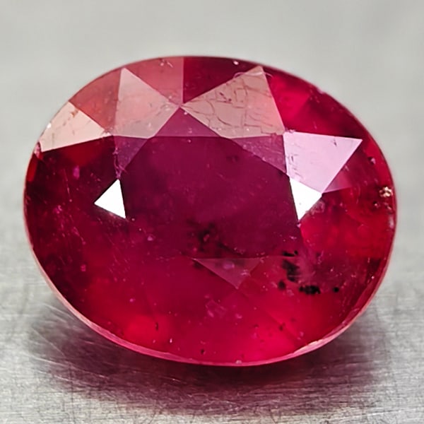 Natural Red Ruby 3.33 Ct. Oval Shape 8.9 x 7.3 Mm Gemstone From Madagascar (1 of 3)