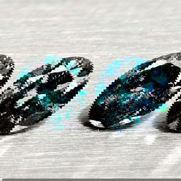 Natural Blue Loose Diamond 0.16 Ct. 2 Pcs Round Diamond Cut 2.7 Mm From Belgium: Product ID: 502100372 Product Name: Natural Natural Diamond Weight: 0.16 CT. Size: 2.7 x 2.7 x 1.7 MM. Shape: Round Diamond Cut Color: Blue Clarity:SI1 Luster: Good Gems Origin: Belgium Treatment: Tre