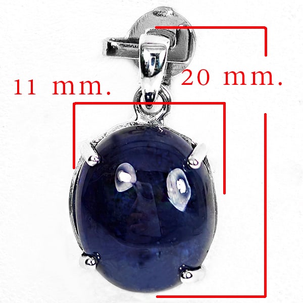 925 Sterling Silver Pendant Jewelry With Natural Blue Sapphire Oval Cabochon: Product ID: 502100483 Product Type: 925 Sterling Silver Fine Jewelry Jewelry Weight: 12.76 Grams. Gemstones Color: Blue Metal: Solid Silver 92.5%. Gemstone Detail: At Your Service: At Treasure of Gems