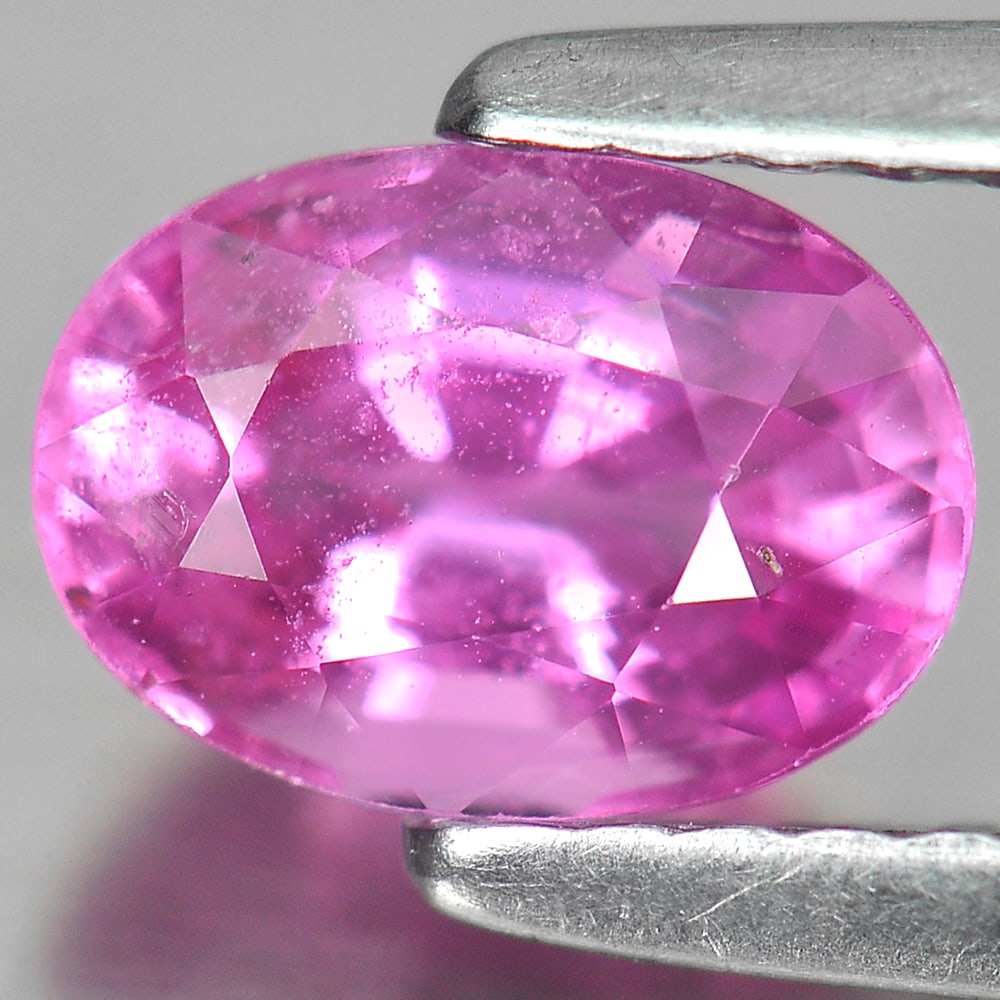 Natural Pink Sapphire 1.26 Ct. Oval Shape 7.2 x 5.1 Mm. Gemstone From Madagascar (1 of 3)