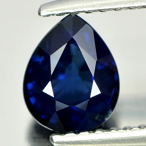 Natural Blue Sapphire 1.34 Ct. VVS Pear Shape 7.02 x 5.67 Mm. Gemstone From Madagascar (1 of 4)