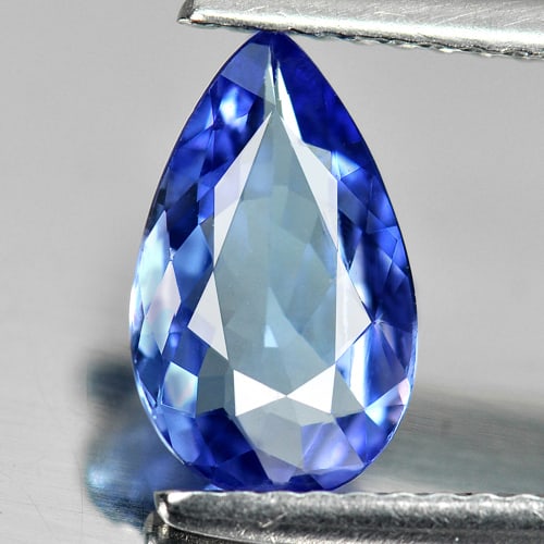 Certified Natural Violetish Blue Tanzanite 1.16 Ct. Pear Shape 9.86 x 6.07 Mm. Gemstone From (1 of 4)