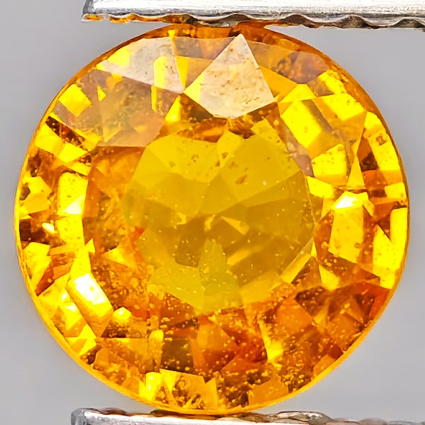 Natural Yellow Sapphire 1.02 Ct. Round Shape 5.9 Mm Gemstone From Thailand (1 of 3)