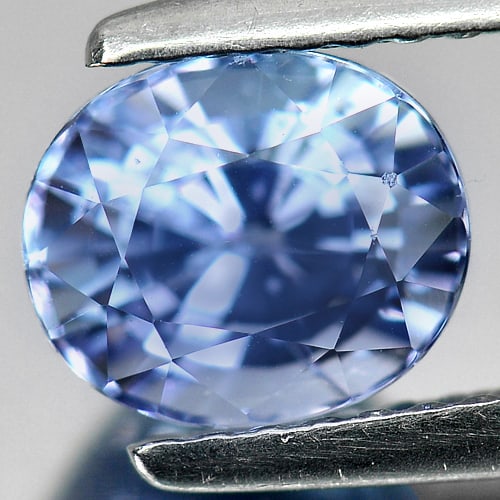 Certified Natural Violet Tanzanite 1.71 Ct. Oval Shape 7.18 x 6.06 Mm. Gemstone from Tanzania (1 of 4)