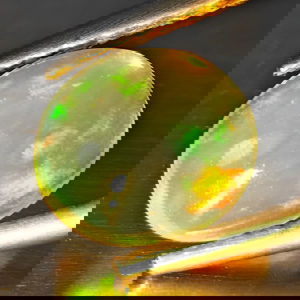 Natural Multi Color Opal 0.94 Ct. Oval Cabochon Shape 8.3 x 6.3 Mm Gemstones From Ethiopia (1 of 3)