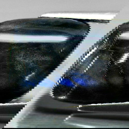 Natural Multi Color Blue Labradorite Doublet 9.62 Ct. Baguette Cabochon Shape 16.2 x 12 Mm. Gemstone (1 of 3)