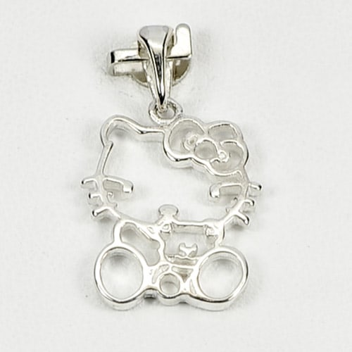 925 Sterling Silver Pendant Jewelry 20 x 15 Mm. White Gold Plated 1.75 Grams: Product ID: 280330009 Product Type: 925 Sterling Silver Fine Jewelry Jewelry Weight: 1.75 Grams. Gemstones Color: Silver Metal: Solid Silver 92.5%. Gemstone Detail: Average Range 1.75 - 1.87 Grams Per