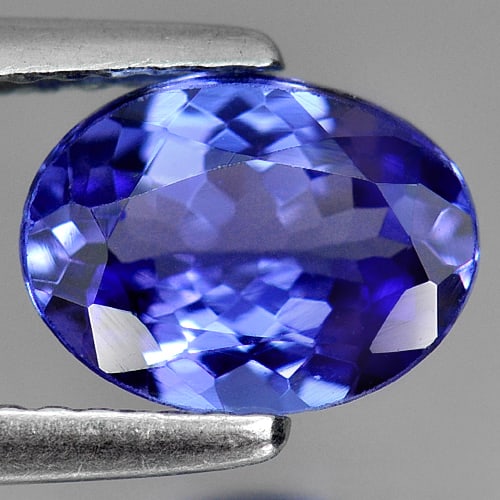 Natural Violetish Blue Tanzanite 1.48 Ct. Oval Shape 8.5 x 6.4 Mm Gemstone From Tanzania (1 of 3)