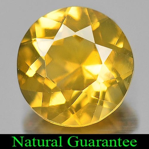 Natural Yellow Citrine 1.01 Ct. VVS Round Shape 6.7 Mm Gemstone From Brazil: Product ID: 801811339 Product Name: Natural Citrine Weight: 1.01 CT. Size: 6.7 x 6.7 x 4.3 MM. Shape: Round Color: Yellow Clarity:VVS Luster: Good Gems Origin: Brazil Treatment: Unheated Crystal Struc