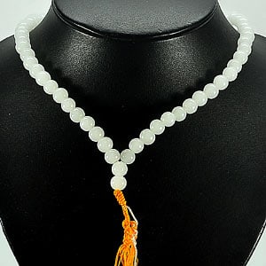 Natural White Quartz Beads Necklace 365.64 Ct. Round Shape 8-8.5 Mm Length 32 Inch. (1 of 3)
