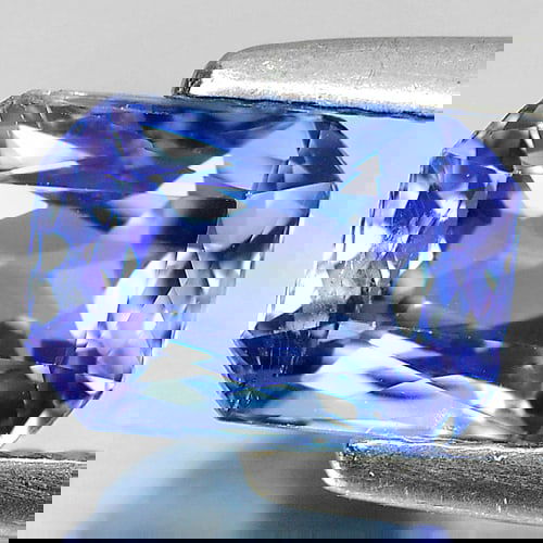 Natural Violetish Blue Tanzanite 1.32 Ct. Octagon Shape 7.5 x 5.4 Mm. Gemstone From Tanzania (1 of 3)