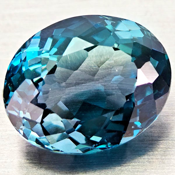 Natural London Blue Topaz 4.00 Ct. Oval Shape 10.1 x 8.2 Mm Gemstone From Brazil (1 of 3)