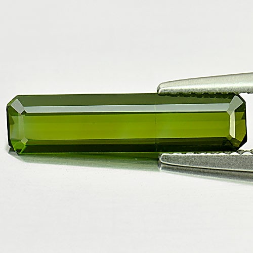 Natural Green Tourmaline 1.37 Ct. Octagon Shape 16.1 x 4 Mm Gemstone From Nigeria (1 of 3)