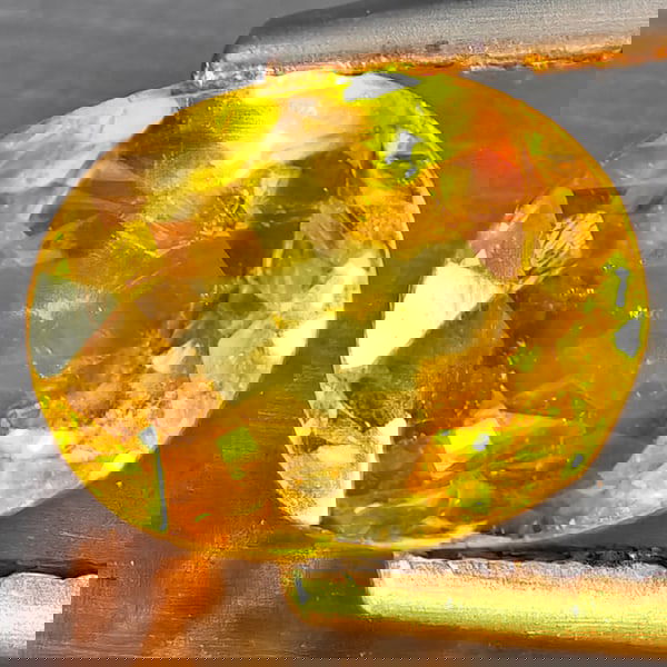 Natural Multi-Color Sphene With Rainbow Spark 1.23 Ct. Oval Shape 7.6 x 6 Mm Gemstone From (1 of 3)