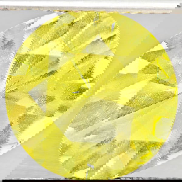 Natural Yellow Lemon Quartz 5.59 Ct. Round Shape 12.1 Mm Gemstone From Brazil (1 of 3)