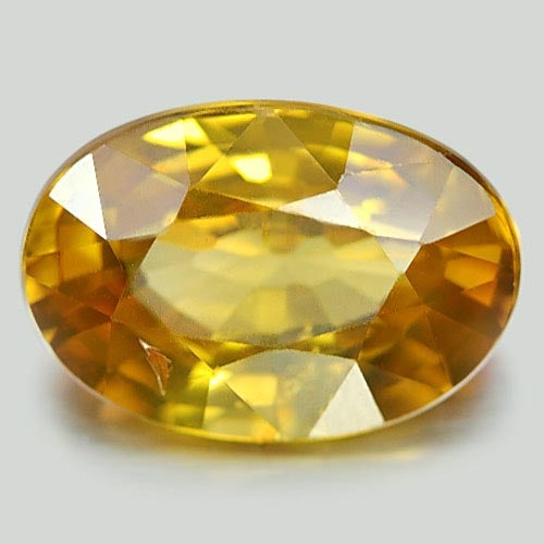 Natural Yellow Zircon 4.09 Ct. Oval Shape 10.7 x 7.5 Mm Gemstone From Cambodia (1 of 3)
