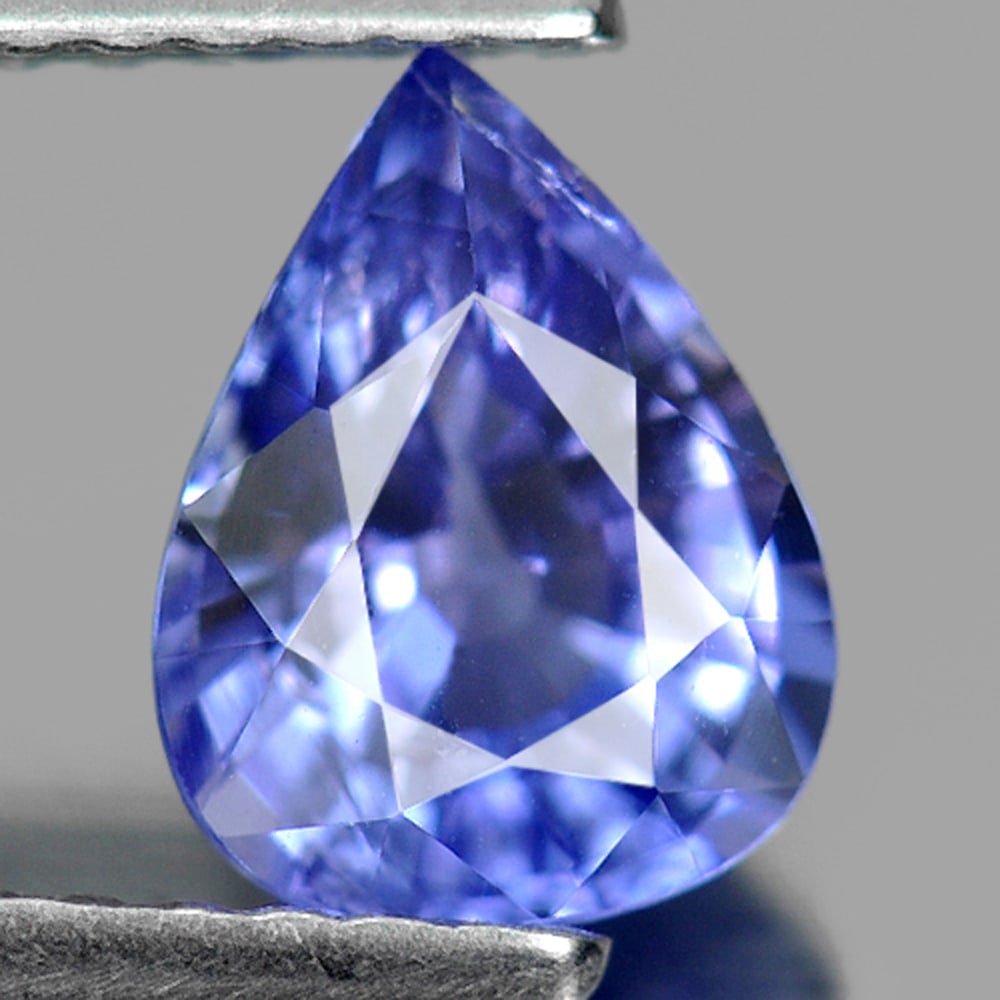 Natural Violet Blue Tanzanite 1.17 Ct. Pear Shape 7.7 x 6 Mm Gemstone From Tanzania (1 of 3)