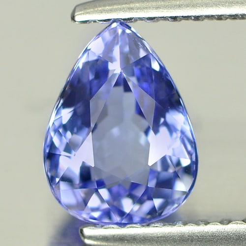 Natural Violetish Blue Tanzanite 1.14 Ct. Clean Pear Shape 7.6 x 5.7 Mm. Gemstone From Tanzania (1 of 3)