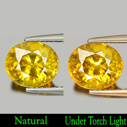 Natural Multi Color Titanium Sphene Red Spark 3.20 Ct. Oval Shape 9.3 x 8.1 Mm. Gemstone From: Product ID: 806503531 Product Name: Natural Sphene Weight: 3.20 CT. Size: 9.3 x 8.1 x 6 MM. Shape: Oval Color: Multi Color With Red Spark Clarity:VVS Luster: Adamantine Gems Origin: Madagascar Treatme