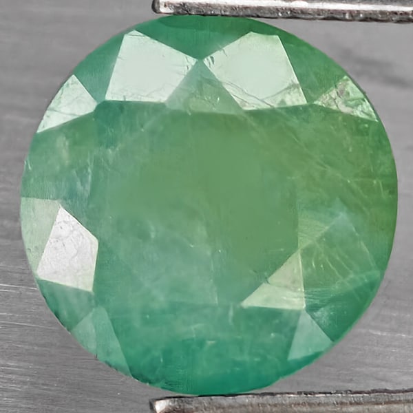 Natural Green Blueish Grandidierite 2.48 Ct. Round Shape 8.8 Mm Gemstone from Madagascar (1 of 3)
