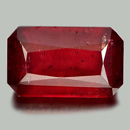 Natural Red Ruby 3.40 Ct. Octagon Shape 9.9 x 6 Mm. Gemstone From Madagascar (1 of 3)