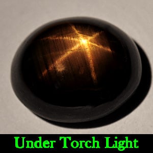 Natural Black Star Sapphire 6 Rays 4.14 Ct. Oval Cabochon Shape 10 x 8.2 Mm. Gemstone From Thailand: Product ID: 806134475 Product Name: Natural Star Sapphire Weight: 4.14 CT. Size: 10 x 8.2 x 4.7 MM. Shape: Oval Cabochon Color: Black Clarity:Opaque Luster: Good 6 Rays Star Gems Origin: Thailand Trea